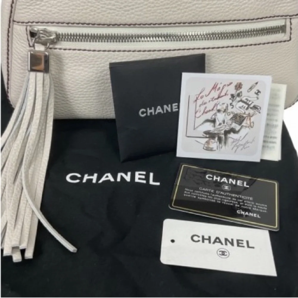 EUC! Authentic vintage Chanel embossed pebble leather bag - Picture 1 of 16